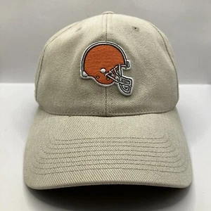 Vintage 90s Sports Specialties Cleveland Browns Strapback Dad Hat Cap Tan VGC - Picture 1 of 12