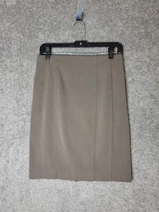 Express Pencil Skirt Womens Size 4 Brown 28x20.5 Stretch - Picture 1 of 10
