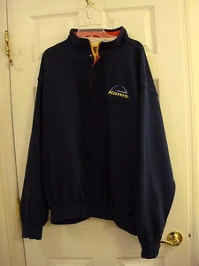 St. Louis Rams Men's Dunbrooke Heavy Half Zip Sweatshirt Jacket Navy Size XXXL - Picture 1 of 11