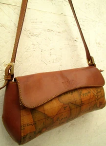 -ALVIERO MARTINI sac à main   cuir TBEG vintage bag authentique - Afbeelding 1 van 9