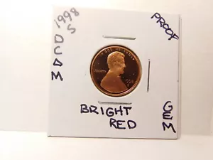 1998 DCAM DPROOF LINCOLN CENT DAGLI STATI UNITI SET A PROVA DI ZECCA - Foto 1 di 2