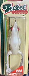 Teckel Granbass WHACKER Frog Weedless Topwater Bass Fishing Lure Old White Shore - Picture 1 of 6