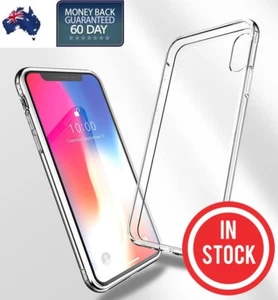 iPhone XS Max X XR REAL GLASS Shockproof Case Hybrid Invisible Clear for Apple - Picture 1 of 9