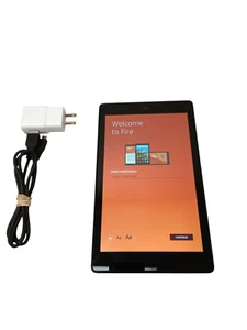 Amazon Kindle Fire HD 8 tablet 7th Generation 32GB Black SX034QT Grade A Reset - Picture 1 of 5