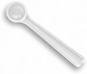 250 Mg Clear Classic Plastic Measuring Spoons Small Plastic Teaspoons for Powder - Picture 1 of 12