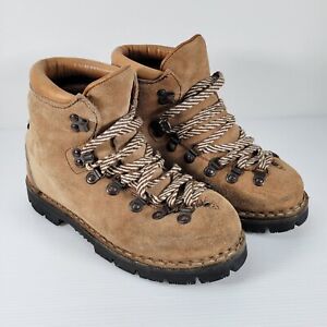 Colorado Kinney Vibram Red Mark Italy Suede Hiking Mountaineering Boots M 5.5 W7