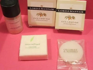 LOT 5 GILCHRIST&SOAMES CONDITIONER SHAMPOO+2 LORD&MAYFAIR+NOURISH SPA LINE SOAP - Picture 1 of 2
