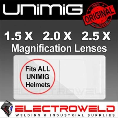 UNIMIG Magnifying Lens 1.5x 2.0x 2.5x Welding Helmet Toxic Viper Chaos RWX6000 - image 1 of 2