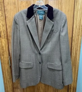 Blazer Ralph Lauren LRL De Colección Chaqueta Lana Espiga Caballo Ecuestre Botón Talla 8 - Imagen 1 de 11