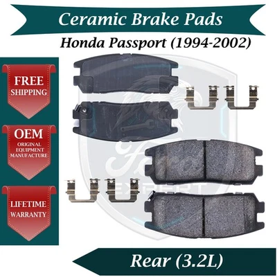 NUEVO OE Kit de pastillas de freno traseras de cerámica para Honda Passport 1994-2002 10 años de garantía Foto 1 de 4