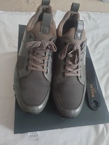 Mallet London Men's southgate Dark Grey Tainers Size 6 - Picture 1 of 7