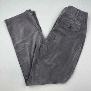 J Jill Corduroy Pants Womens 6 Gray Micro Cord Straight Leg 44-6049 Relaxed - Picture 1 of 6