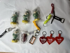Vtg Keychains Advertising Reno Fitzgeralds Harrahs Riverboat Skoal Alcohol - Picture 1 of 9