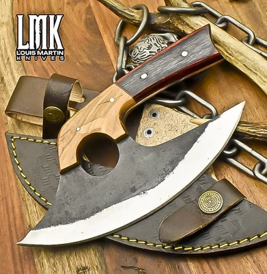 LMK Hot Item Pizza Cutter AUS-8 Steel Hard Wood Wooden Bolster Fishing Rare - Image 1 of 4