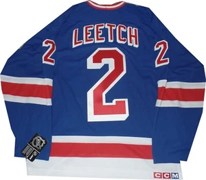 New York Rangers Brian Leetch Throwback 7270A CCM Blue Jersey New tags Medium - Picture 1 of 7