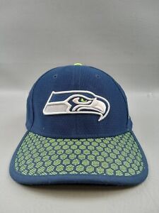 Seattle Seahawks NFL Hat Cap NFL New Era 59Fifty Blue Green Honeycomb OSFA