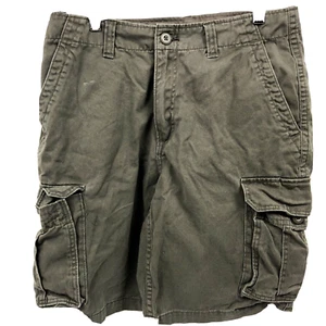 FADED GLORY Men's Cargo Shorts Green Size 30 Casual Multi Pockets Outdoor Hiking - Picture 1 of 11