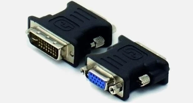 DVI Adapter DVI-I 24 + 4 pin to VGA SVGA Female HD15 Old PC or Monitor Convertor - Image 1 of 1