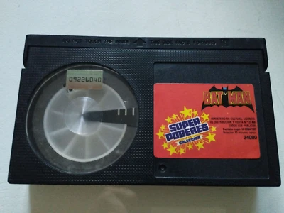 Video Beta Batman Super Powers 1987 Videocassette Beta - Cinta VHS Foto 1 de 4