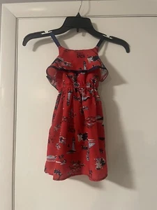 Nautica Nautical/sailboat Red Sundress Girls 4 - Picture 1 of 4