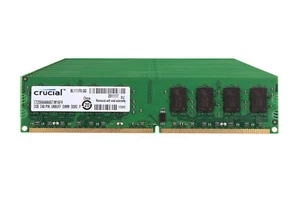 10pcs Crucial 2GB 2Rx8 PC2-5300U DDR2 667Mhz 240pin DIMM RAM Desktop Memory 1.8V - Picture 1 of 6