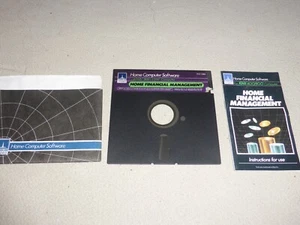 ATARI 400/800 HOME COMPUTER SOFTWARE FINANCIAL MANAGEMENT FLOPPY DISC & MANUAL - Picture 1 of 2
