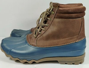 SPERRY🔥Brewster  🔥Tan/Navy Waterproof Duck Boot Outdoor Hiker🔥New No Box - Picture 1 of 12