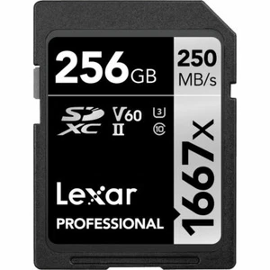 Lexar SDXC 256GB 1667x Professional Class 10 UHS-II U3 (V60) - Bild 1 von 1