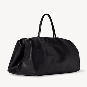 Bolso THE ROW Elio Bourse en cuero negro - Imagen 1 de 18