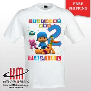 Pocoyo  Custom T-shirt PERSONALIZED Birthday Shirt Age - Picture 1 of 1