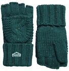 *NWT* WOMEN’S SUPERDRY VINTAGE CABLE GLOVES FOREST GREEN TWEED ONE SIZE