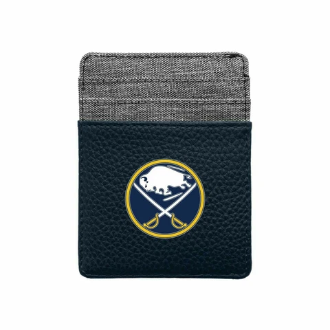 NEW! BUFFALO SABRES PEBBLE FRONT POCKET WALLET THIN/FLAT LICENSED Cover