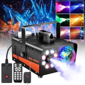 600W Maquina De Humo Con Luces LED Para Fiestas Dj Revelacion Sexo Niebla Baja - Picture 1 of 12