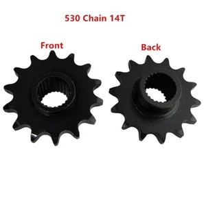 Front 530 Chain Sprocket Cog 24T Gear 14T For Gy6 125cc 150cc Quad Dirt Pit Bike - Foto 1 di 8
