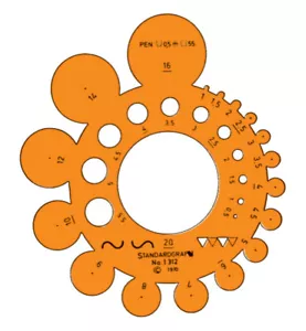 standardgraph Schablone für Abrundungen / AbrundungsSchablone 1312F - Bild 1 von 1