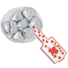 Silver Hearts Chocolate Love Hearts Bag Sweets Valentines