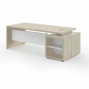 BRERA Desk L.190.6xD.99.2xH.73.5 cm on bearing drawers oak colour - Picture 1 of 1