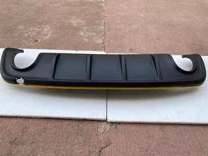 Dam Spoiler Rear Bumper Juliet Yellow Edge Double Exhaust ORIGINAL - Picture 1 of 5