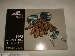 1993 Pontiac Grand Am Owners Manual - Picture 1 of 1