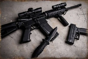 PLAQUE EN METAL PISTOLET REVOLVER ARME A FEU  30 X 20 CM - Imagen 1 de 4