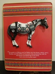 Vintage Painted Ponies Tewa Plaque 5"x7" - Picture 1 of 5