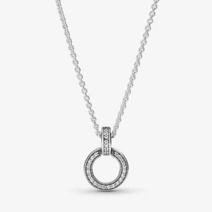 Pandora Double Circle Pedant Necklace - Bild 1 von 3