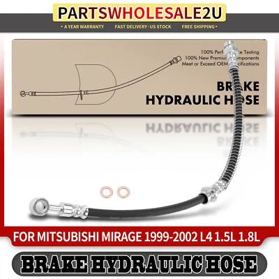 Manguera hidráulica de freno delantera izquierda/derecha para Mitsubishi Mirage 1999-2002 L4 1,5 L 1,8 L Foto 1 de 4