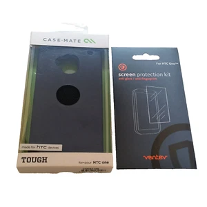Case-Mate Tough Series Case for HTC One M7 W' Free Ventev Screen Protector New - Picture 1 of 1