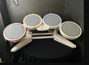 Nintendo Wii Harmonix Wired Rock Band Drum 19092 White No Pole For Legs Or Pedal - Picture 1 of 4