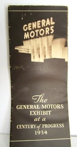 Vintage Brochure The General Motors Exhibit At The Chicago Worlds Fair 1934 GL-7 - Picture 1 of 7