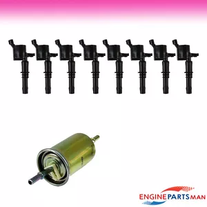 TK Fits 05-07 Ford Mustang V8 4.6L Tune up Kit Ignition Coil Fuel Filter - Picture 1 of 1