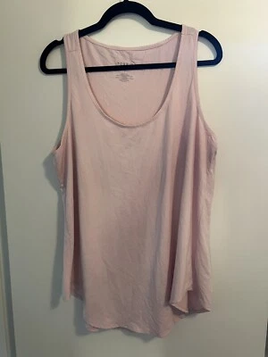 Camiseta sin mangas Torrid Active rosa de entrenamiento para mujer talla 1 transpirable ligera de nailon Foto 1 de 3