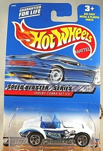 2000 Hot Wheels #40 Speed Blaster Series 4/4 SHELBY COBRA 427 S/C White w/5 Sp - Picture 1 of 5