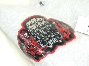 Sudadera Warren Lotas Skull Reaper Parche Cuello Redondo Gris Ceniza - Talla Mediana - NUEVA - Imagen 1 de 5